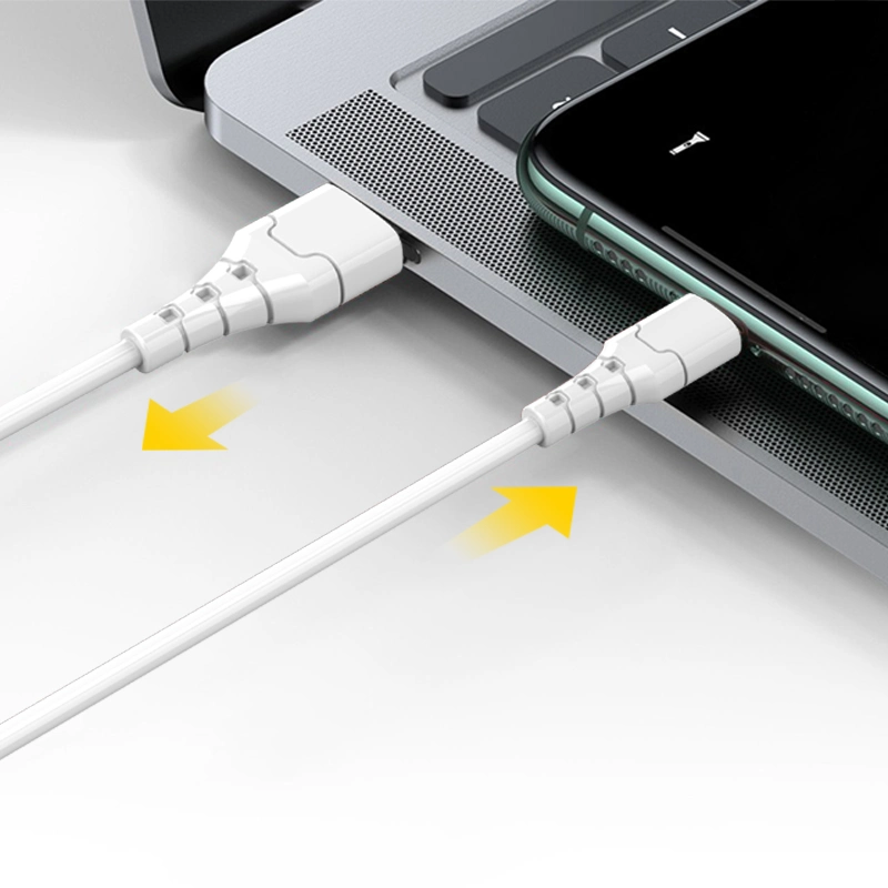 Fast Charging Cable 2m Length White Color Micro Cable Suitable for Phones Cable