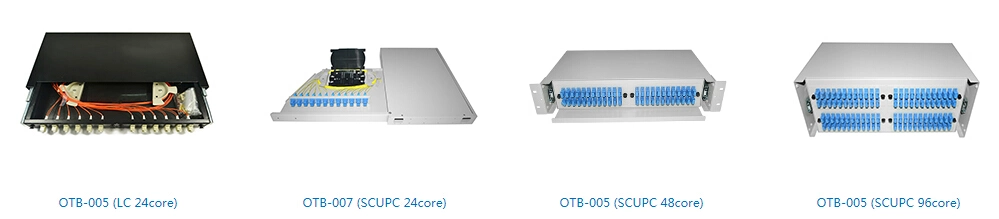 FTTH Sc/LC/St/FC MPO 8/12/24/48 Port/Cores Optical ODF Equipment Rack Wall Mount Terminal Splitter Distribution Box Fiber Optic Patch Panel