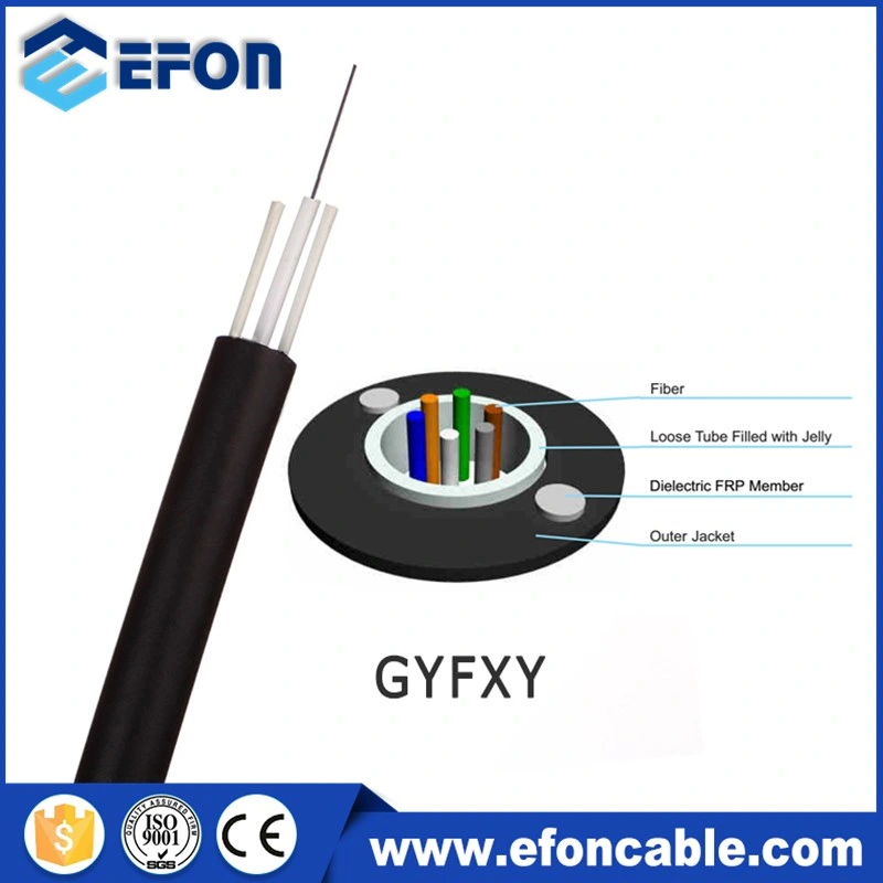 Free Samples 2 Warrenty Efon Uni Loose Tube Outdoor Fiber Optical Cable Aerial Duct Usage 1-24 Core