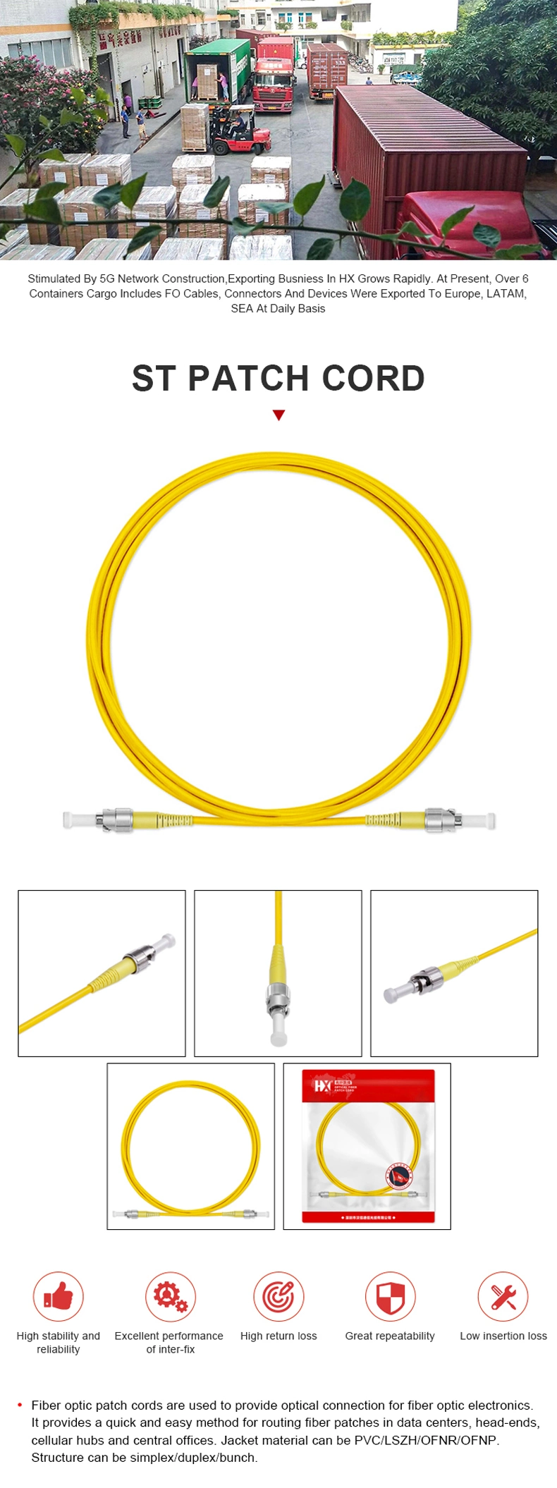 12 Fibers Sc 9/125 Sm Om1 Om2 Om3 Om4 Om5 Bunch Fiber Optic/Optical Pigtail