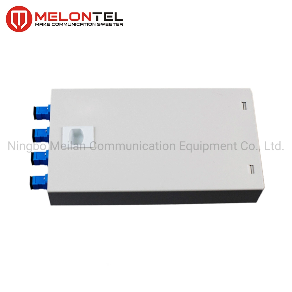 Fiber Optic Terminal Box 4 Port 8 Core Fully Loaded Fiber Optic Junction Box Fdh Fiber Distribution Hub