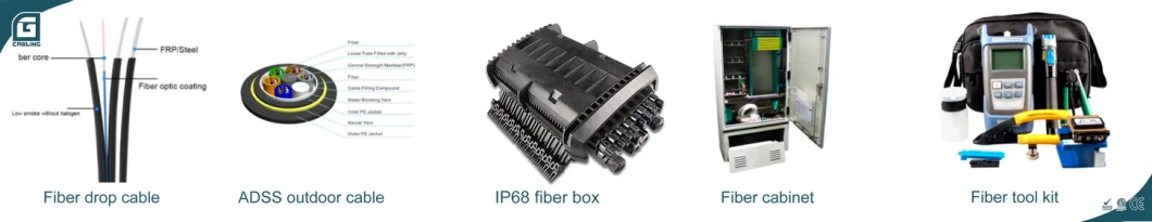 Gcabling Optical Fiber Splice Joint Closure Manufacturers 4 Port Fiber Optic Splice Closure