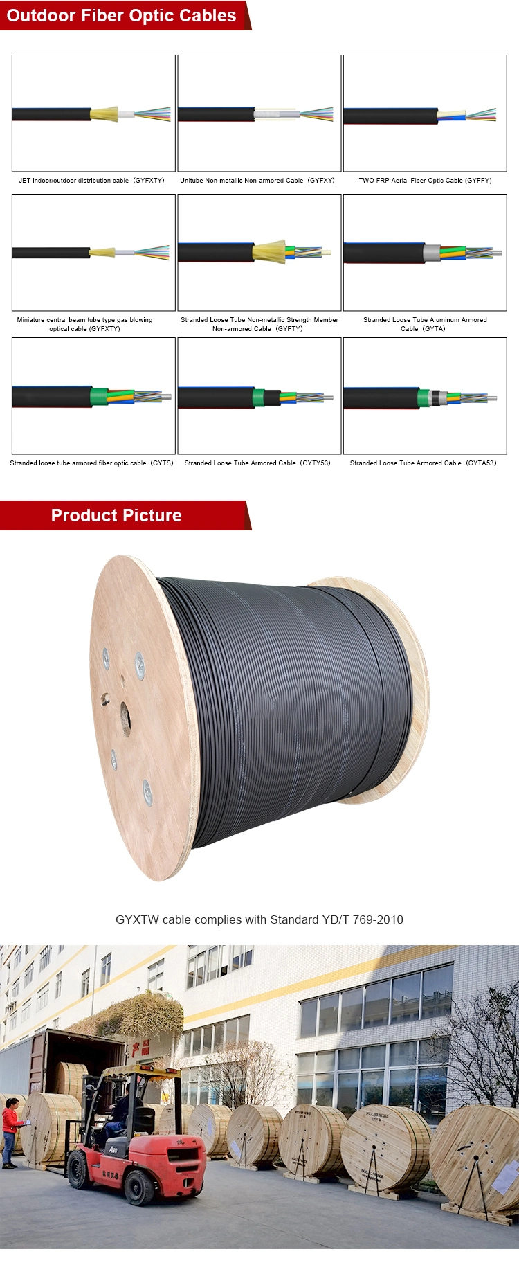 Cable De Fibra Optica Outdoor Indoor Single Mode G657A2 Fiber Optical/Optic FTTH Drop Cable