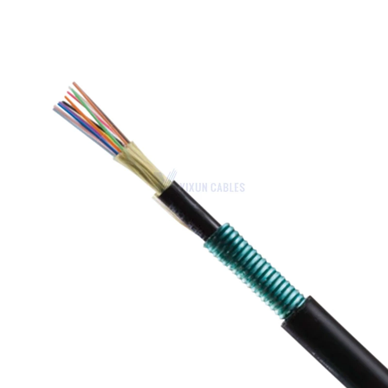 Direct Burial Fiber Optic Cable Double Jacket Armor Cable GYTY53