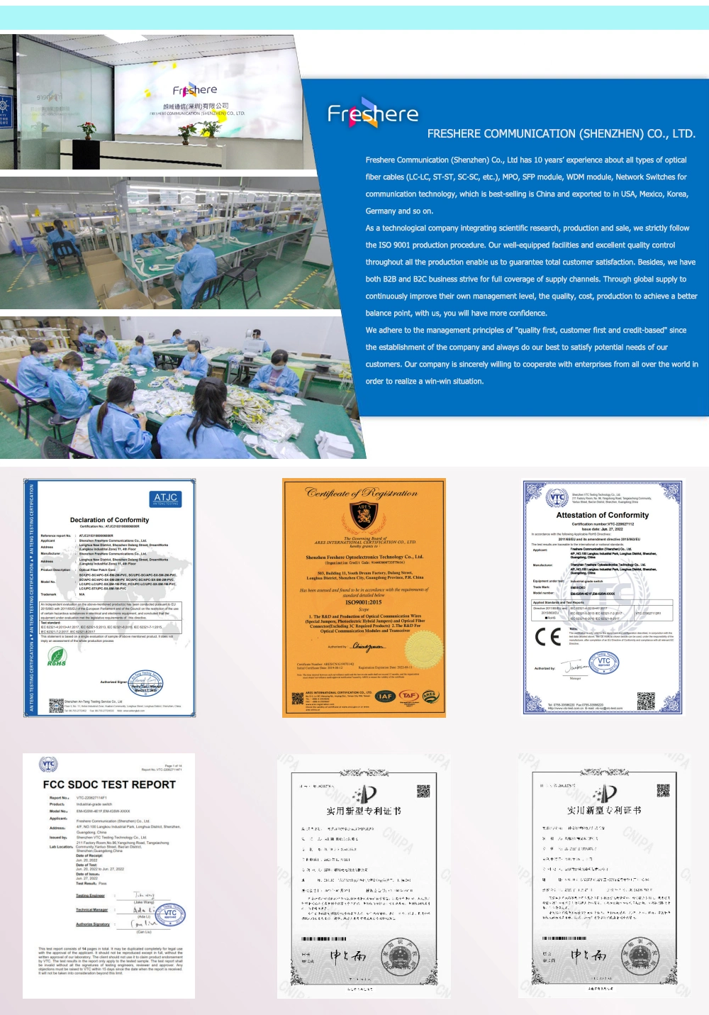 LC/Upc-Sc/Upc-Om-Dx Fiber Optic Patch Cord with RoHS