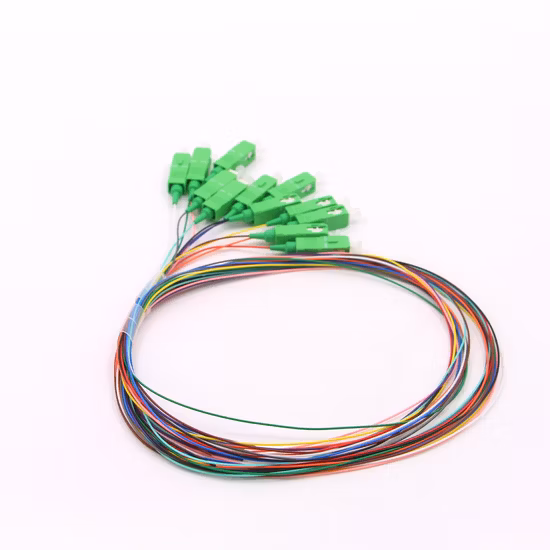 La Chine 2/4/6/8/12/16/24 Core MPO/MTP LC/SC/St/FC/Mu Connecteur FTTH Intérieur Extérieur Armored Drop LSZH PVC Cordon de raccordement optique à fibre optique Pigtail Jumper Cable